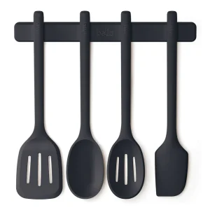 5-Piece Kitchen Tool Set with Magnetic Rack